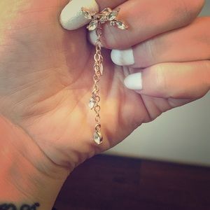 Dangling Rose Gold Earrings